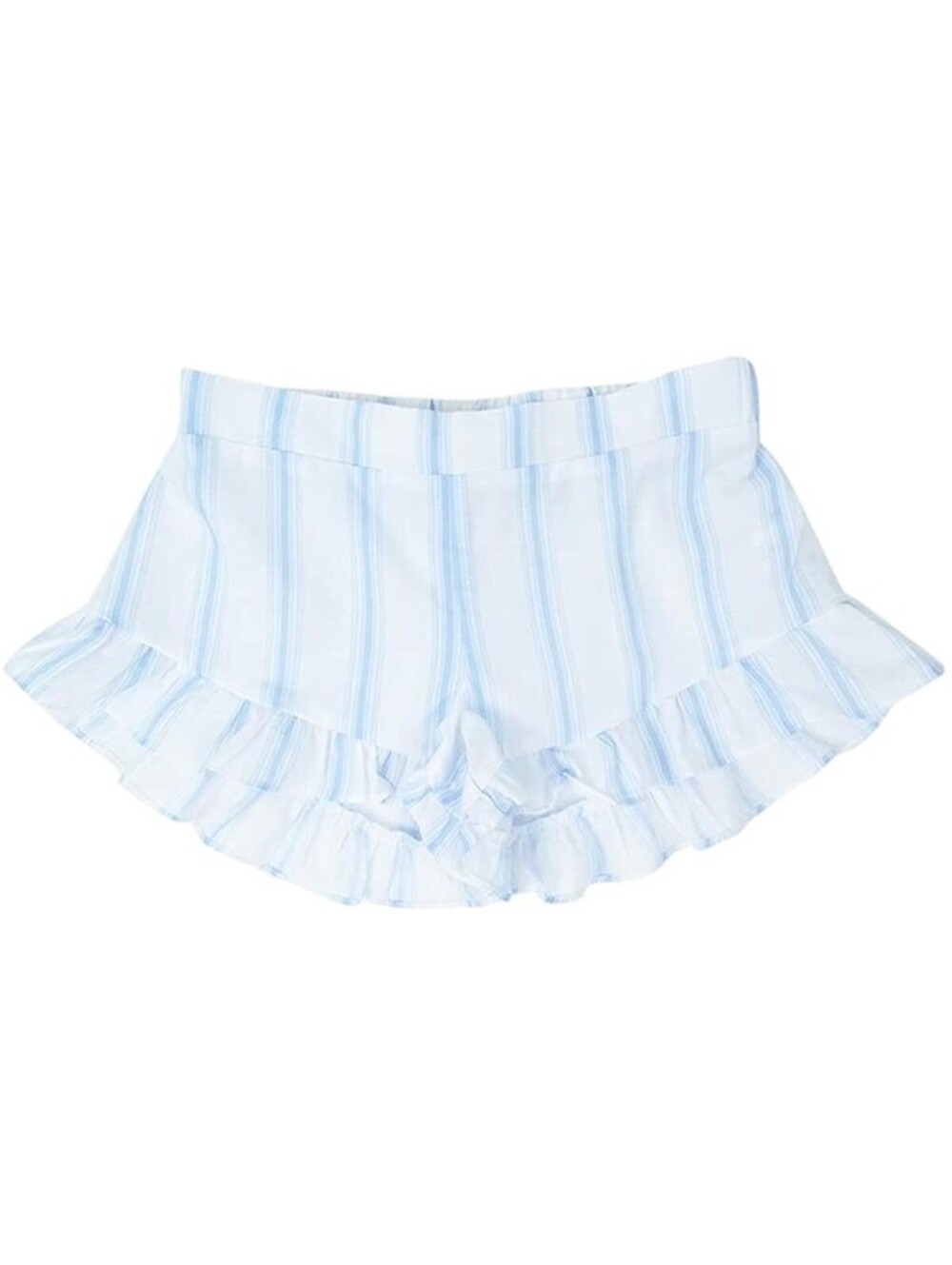 Miken Juniors Striped Ruffled Cover-Up Shorts Size XS